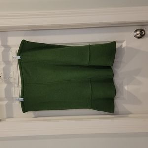 Boutique wool mix skirt, green. Never worn. NWT. SIZE LARGE